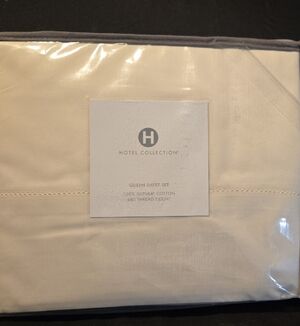 HOTEL COLLECTION SUPIMA COTTON QUEEN SHEET SET!